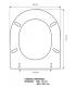 Toilet seat with normal closure Flaminia Link