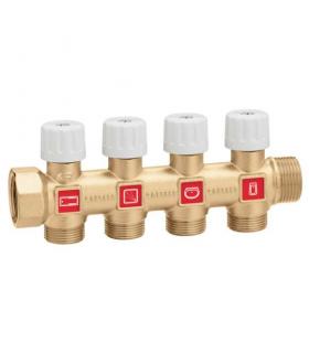 Simple collector with valve Caleffi