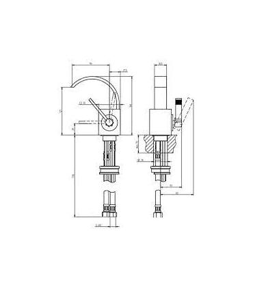 Miscelatore per bidet Bellosta serie F-Vogue art.3007