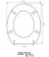 Toilet seat with normal closure Ideal Standard Oneline