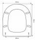 Toilet seat with normal closure Galassia Former close-coupled