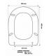 Toilet seat with normal closure Galassia Aster