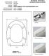 Sedile Colbam con cerniere cromo Simas Arcade 421181.