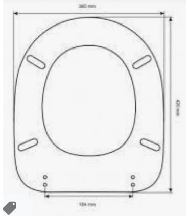 Toilet seat with normal closure Simas Europa