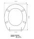 Toilet seat with normal closure Pozzi Ginori Cervino