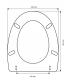 Toilet seat with normal closure Duravit Swing