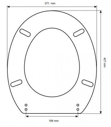 Compatibland toilet seat for collection gemma, white.