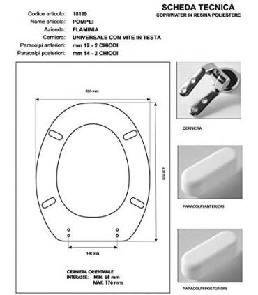 Abattant wc Flaminia Arena