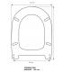Toilet seat with normal closure Flaminia Valentine version 1