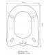 Toilet seat with normal closure Ideal Standard Diagonal