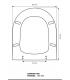 Toilet seat with normal closure Pozzi Ginori Atena