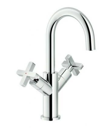 Gruppo lavabo bicomando Nobili serie Lira bocca girev 360 scarico push