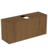 Slim veneered cabinet for Ideal Standard washbasin, Conca series