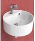 Lavabo sospeso Flaminia serie twin in ceramica bianco 5050/s