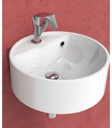 Lavabo suspendu, Flaminia, collection twin, en ceramique blanc.