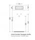 Lavabo sospeso Flaminia serie twin in ceramica bianco 5050/s