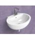 Flaminia, countertop/wall hung washbasin, dip Dp481, finishing white.