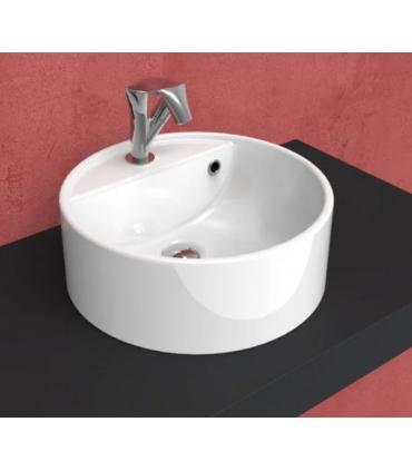 Lavabo da appoggio, Flaminia,  serie twin ceramica bianco.