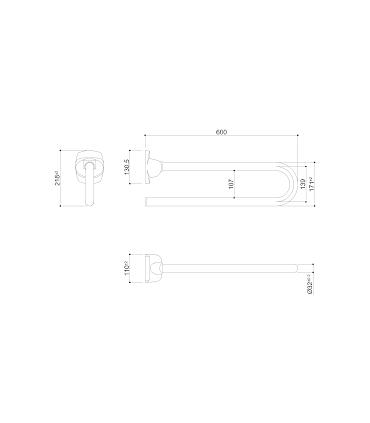 Safety handle foldable collection stainless steel Ponte Giulio