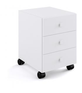 Lateral cabinet, Lineabeta, collection Runner, model 5435, with drawer and single door, on wheels, made of steel