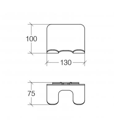 Appendino, Lineabeta, Serie Curva', Modello, 5150, doppio, alluminio