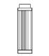 Cartridge for europafilter BWT WF 3 / 4-1 "1/4