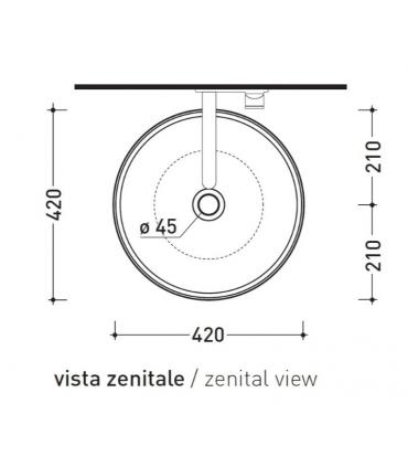 Countertop Washbasin Flaminia Saltodacqua SD42L