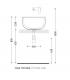 Countertop Washbasin Flaminia Saltodacqua SD42L