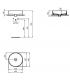 IDEAL STANDARD lavabo d'appoggio tondo 45 cm serie Strada II art.T295901