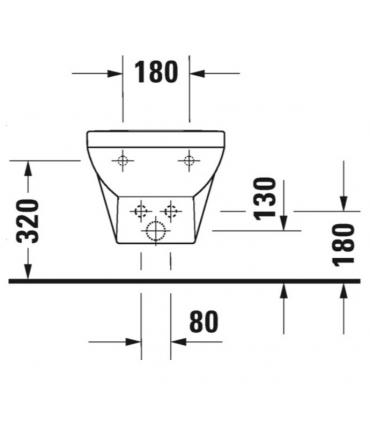 Bidet sospeso Duravit, Durastyle Basic, bianco art.2279150000