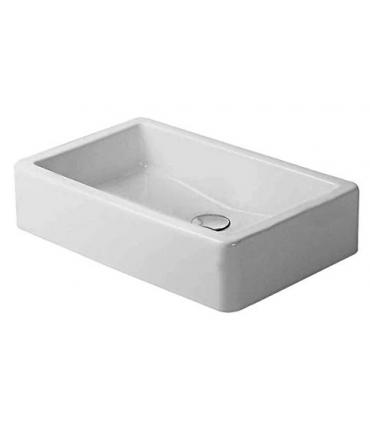 Lavabo sur pied au-dessus del comptoir Duravit, collection Vero, blanc