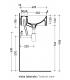 Lavabo sospeso a parete tondo Ceramica Flaminia Twin TW42S