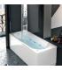 Hot tub right with shower box Nova white chrome nozzles with frame