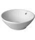 Duravit, lavabo sur pied de 42 cm, en ceramique blanche.