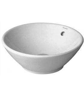 Duravit, lavabo da appoggio da 42 cm, in ceramica bianca.