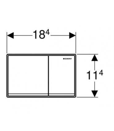 Flush plate, Geberit Omega 60 2 buttons