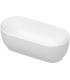 Baignoire centre de la chambre  Duravit Luv 180x85 blanc opaque