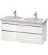 Copy of armoire salle de bain Duravit Durastyle pour double lavabo 2 tiroirs