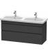 Copy of armoire salle de bain Duravit Durastyle pour double lavabo 2 tiroirs