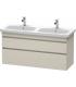 Mobile bagno Duravit Durastyle per doppio lavabo 2 cassetti