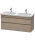 Copy of armoire salle de bain Duravit Durastyle pour double lavabo 2 tiroirs