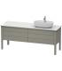 Floor base washbasin  for washbasin  to the right, Duravit series  Luv 4 drawers