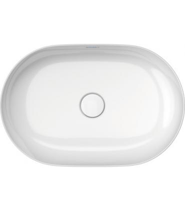 Lavabo da appoggio Duravit serie Luv senza piano rubinetteria