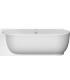 Baignoire angulaire gauche Duravit Luv avec panneaux in Durasolid