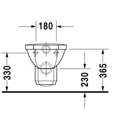 Toilette suspendu Duravit collection 1930