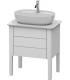 Base lavabo a pavimento, Duravit collezione Luv 2 cassetti