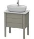 Base lavabo sur le sol, Duravit collection Luv 2 tiroirs