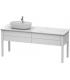 Base lavabo sur le sol pour lavabo à gauche, Duravit collection Luv 2 tiroirs