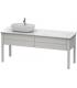 Base lavabo sur le sol pour lavabo à gauche, Duravit collection Luv 2 tiroirs