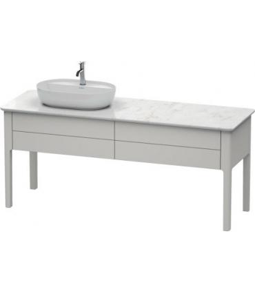 Base lavabo sur le sol pour lavabo à gauche, Duravit collection Luv 2 tiroirs